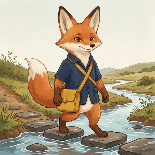Crossing the stream · Original reference instruction · saved result 2